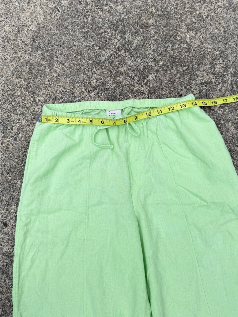 A New Day Women's High-Rise Wide Leg Linen Pull-On Pants Size S - Picture 3 of 9